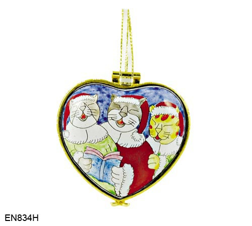 Heart Locket Hinged Enamel Pin