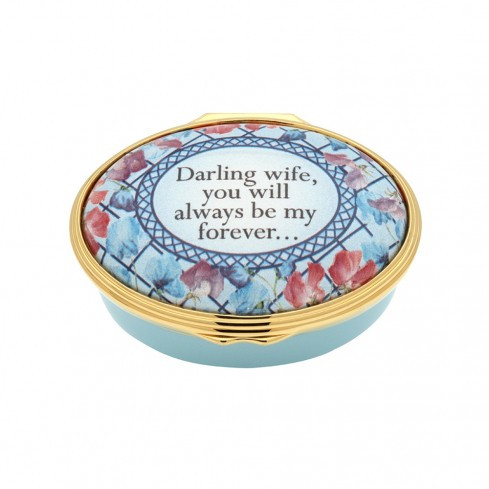 Darling Wife You Will Be My Forever ENDSP1202G | Halcyon Days Enamels ...