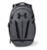 UA Hustle 5.0 Backpack with water-resistant construction, multiple storage compartments, and comfortable shoulder straps for everyday use.