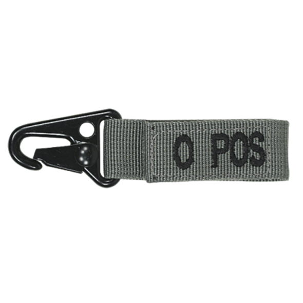 Embroidered Blood Type Tags (O+)