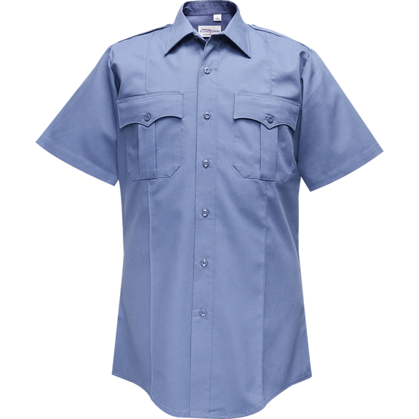 Duro Poplin Short Sleeve Shirt w/ Sewn-In Creases