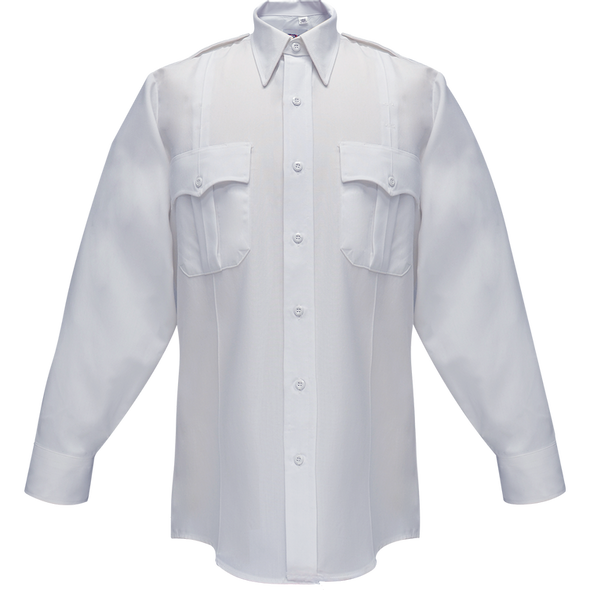 Duro Poplin Long Sleeve Shirt w/ Sewn-In Creases