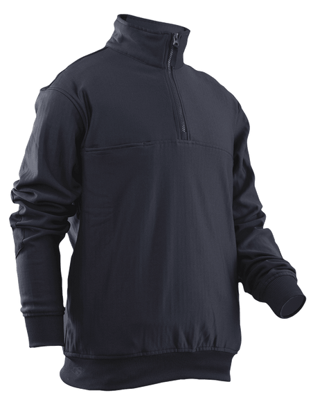 Grid Fleece Zip Thru Job Shirt with warm fleece fabric, full-zip closure, and durable design for work and outdoor wear.