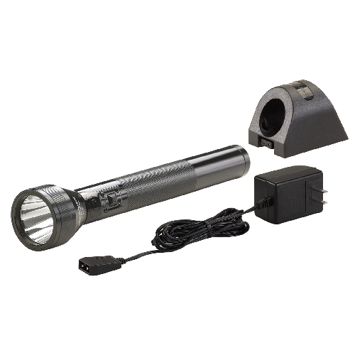 SL-20L rechargeable flashlight with C4 LED, multiple brightness modes, strobe function, and aircraft-grade aluminum construction.