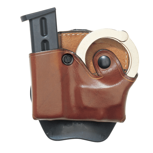 D.M.S. Cuff/Mag Combo pouch with secure storage for handcuffs and magazines in a compact duty-ready design.