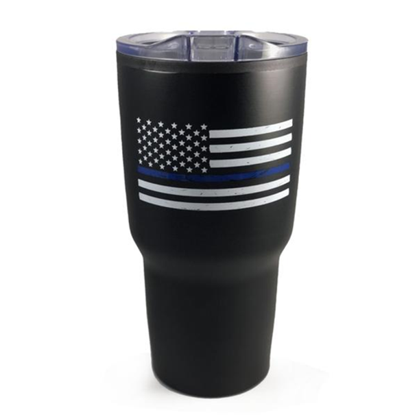 Thin Blue Line Tumbler, 30 oz