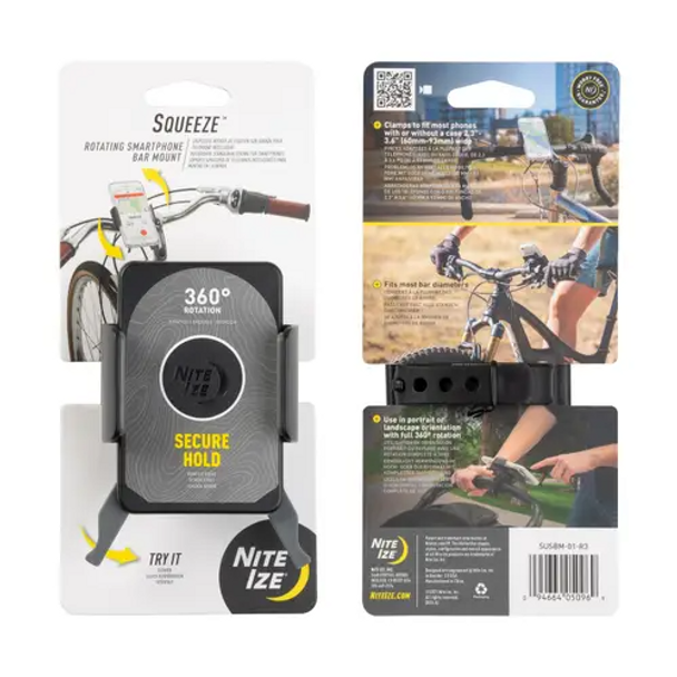 Squeeze Rotating Smartphone Bar Mount
