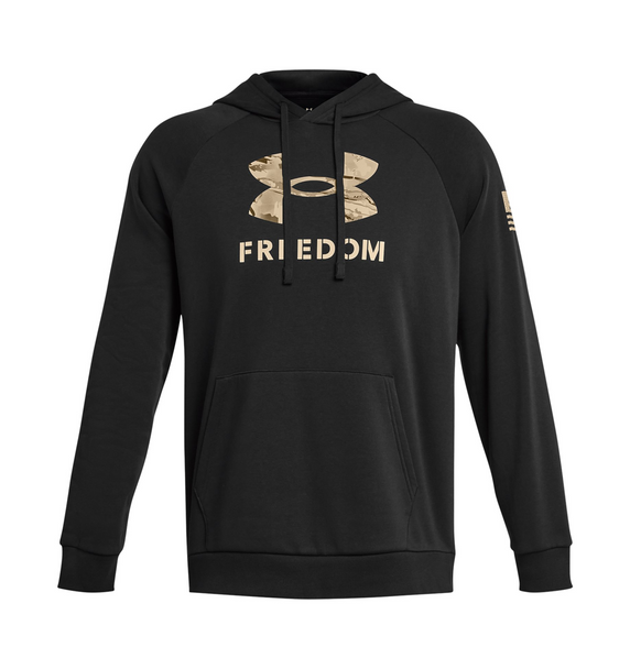 UA Freedom Rival Fleece Big Flag Logo Hoodie