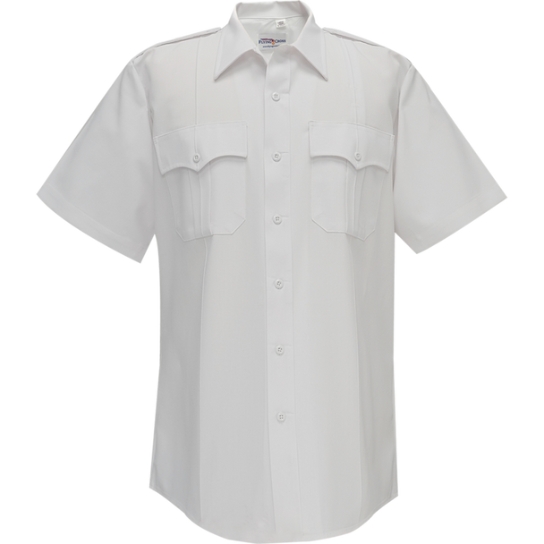 Duro Poplin Short Sleeve Shirt w/ Sewn-In Creases
