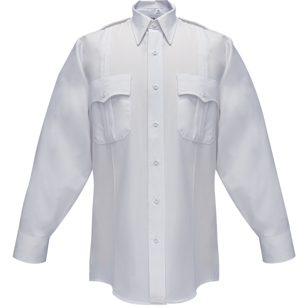 Duro Poplin Long Sleeve Shirt w/ Sewn-In Creases
