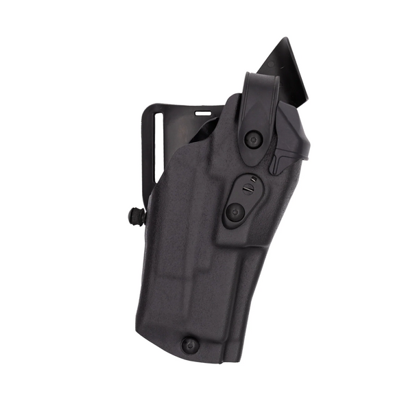 Model 6360RDS ALS/SLS Mid-Ride Level III Retention Duty Holster for Smith & Wesson M&P 9 C.O.R.E. with weapon light and optic-ready design.