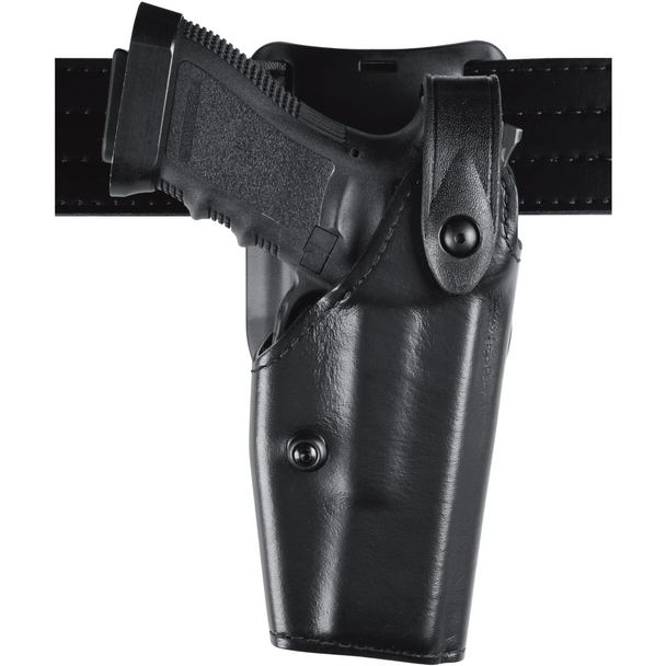 Model 6285 SLS Low-Ride Level II Retention Duty Holster for Sig Sauer P226R with SureFire Light and secure duty retention.