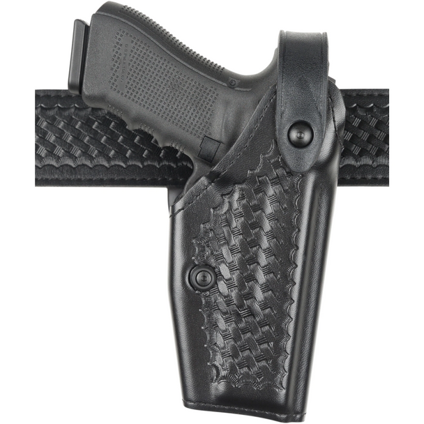 Model 6280 SLS Mid-Ride Level II duty holster for Springfield XD 5-inch with weapon light, SafariLaminate construction