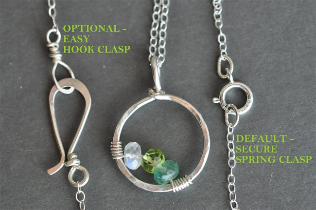 birthstone necklace (6 stones 