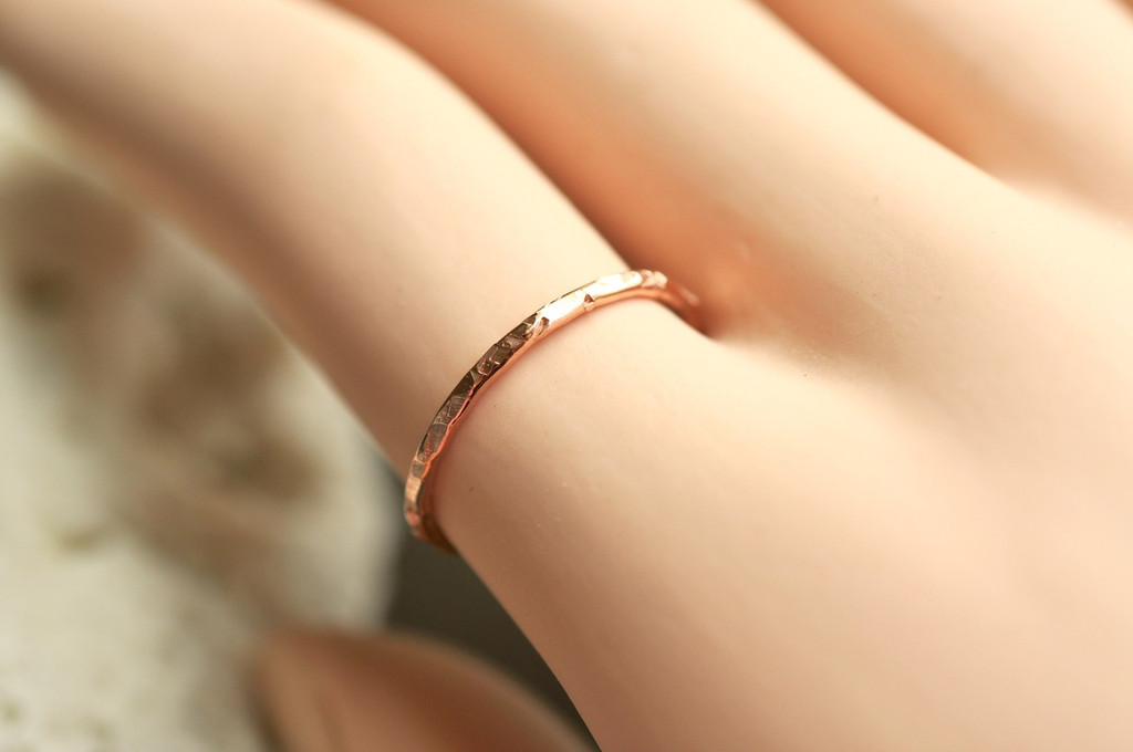 Itty Bitty Thin Diamond Ring 14K | Adina Eden Jewels