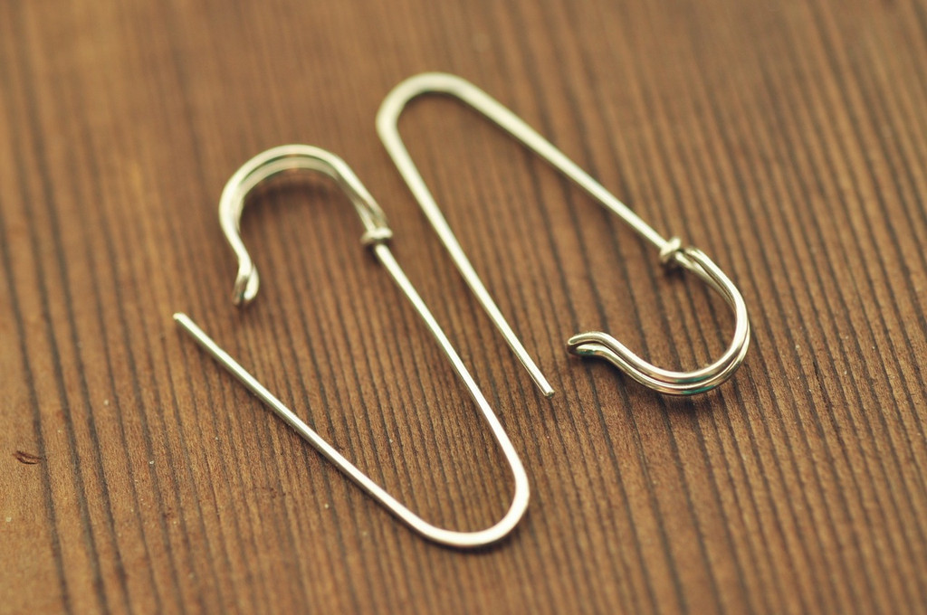 medium large 2 inch SAFETY PIN shawl pin, sweater pin, scarf pin - Mu-Yin  Jewelry