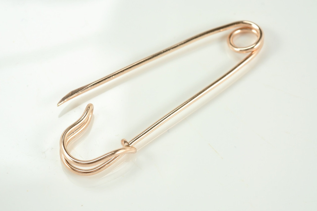 medium 1.5 inch SAFETY PIN brooch, sweater pin, scarf pin - Mu-Yin Jewelry