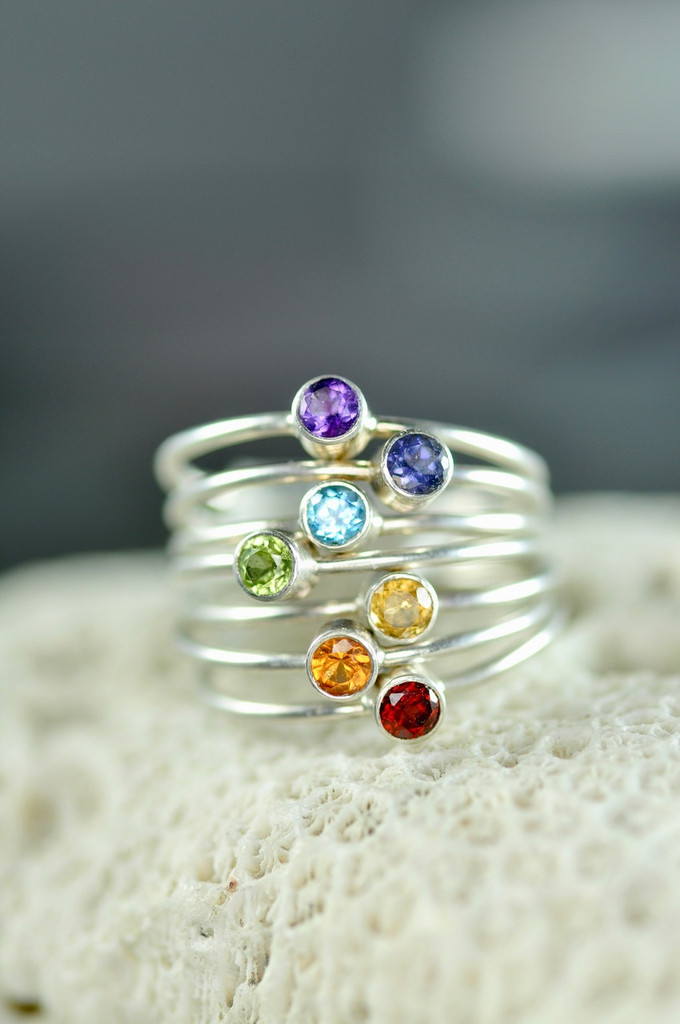 Rainbow shop ring set