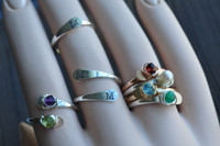 adjustable gemstone ring - muyinjewelry.com