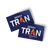Derek Tran (4" x 2.5" Vinyl Sticker -- Pack of Two!)