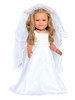 18 Inch Doll Clothes- Wedding Gown with Accessories for 18 Inch Dolls