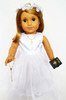 My Brittany's Side Rosette Communion Gown for American Girl Dolls