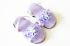 Lavender Triple Carnation Summer Sandals