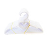 7 PC White Heart Hangers Fits 18 Inch Doll Clothes