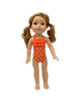Orange Polka Dot Swimsuit for Wellie Wishers