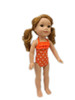 Orange Polka Dot Swimsuit for Wellie Wishers