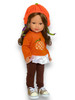Pumpkin Harvest Outfit  Fits 18 Inch Dolls