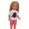 14 Inch Doll Clothes- Yorkie Shorts Set Fits 14 - 14.5 Inch Fashion Girl Dolls