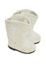 My Brittany's White Western Boots for Wellie Wisher Dolls- White Stitch- Also fits Glitter Girl Dolls- 14 Inch Doll Boots