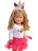18 Inch Doll Clothes- Pink Unicorn Dress with Headband