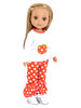 Dotted Pumpkin Fits 12 to 14 Inch Fashion Dolls