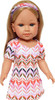 Zig Zag Dress with Headband Fits 18 Inch Kennedy and Friends/American Girl Dolls/ Our Generation Dolls