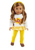 Sunflower Sunshine Outfit Fits 18 Inch American Girl Dolls