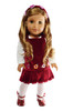 Flower Jumper with Headband Fits American 18 Inch Dolls- Coming Soon