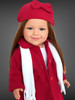 Dazzled Red Coat with Bows  Fits 18 inch Dolls