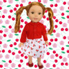 Cherrie O Dress with Sweater Fits Wellie Wisher Dolls