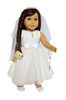 Elegant Communion Gown Melania Marie Fits 18 Inch Dolls