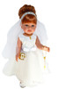 Elegant Communion Gown Melania Marie Fits 18 Inch Dolls