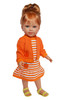 Autumn Pumpkins Dress with Cardigan Fits 18 Inch Dolls