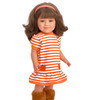 Autumn Pumpkins Dress with Cardigan Fits 18 Inch Dolls