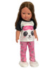 Panda- Riffic Pjs Fits 18 Inch Fashion Girl Dolls