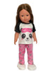 Panda- Riffic Pjs Fits 18 Inch Fashion Girl Dolls