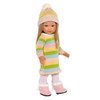 18 Inch Doll Clothes- Striped  Knit Dress with Hat Fits 18 Inch Dolls