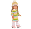 18 Inch Doll Clothes- Striped  Knit Dress with Hat Fits 18 Inch Dolls