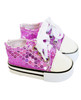 18 Inch Doll Shoes- Grape Jelly Sequin Sneakers 