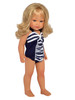 Azure Splash: Contemporary Blue Swimsuit for 18-Inch Dolls